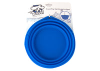 Travel Pop-up Silicone Bowl blue 1L