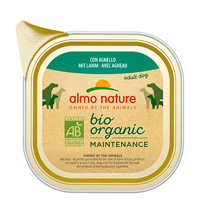 Almo Nature Organic Organic Dogs Maintenance - tray - lamb