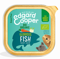 Edgard & Cooper adult dog tray - ORGANIC fish (100 gr)