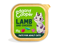 Edgard & Cooper adult cat food tray - lamb and chicken (85 gr)