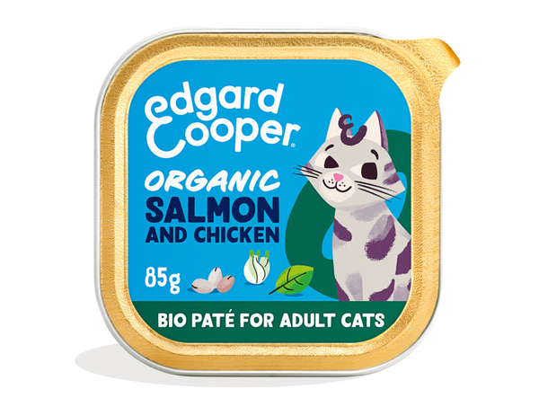Edgard & Cooper Adult Cat Food - Organic Salmon & Chicken (85 gr)