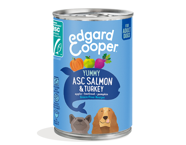 Edgard & Cooper adult dog tin - salmon (400 gr)
