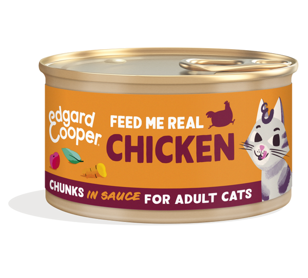 Edgard & Cooper Adult Cat Chunks in Sauce - Chicken (85 gr)