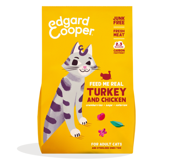 Edgard & Cooper for Adult Cats - Turkey & Chicken
