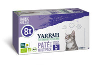 Yarrah organic multi-pack for cats - chicken & turkey (8x100gr)