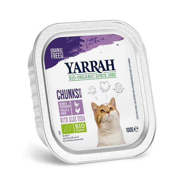 Organic Yarrah Bites for Cats - Turkey and Chicken (100gr)