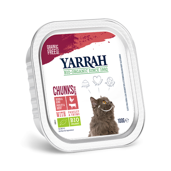 Organic Yarrah Bites for Cats - Beef and Chicken (100gr)