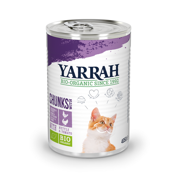 Organic Yarrah Bites for Cats - Turkey and Chicken (405gr)