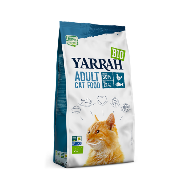 Yarrah organic cat food for adult cats - fish