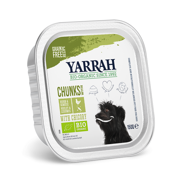 Organic Yarrah Bites for dogs - chicken and vegetables (150gr)