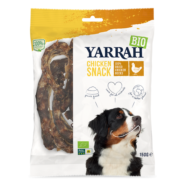 Yarrah organic chicken necks for dogs (150gr)