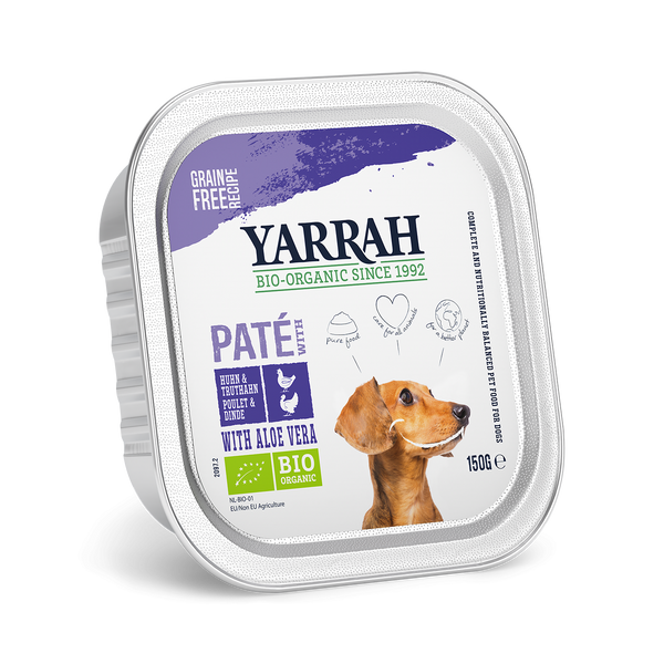 Organic Yarrah Pate for Dogs - Turkey and Chicken (150gr)