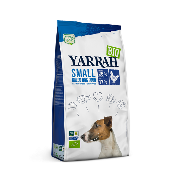 Yarrah organic kibble for small breed dogs