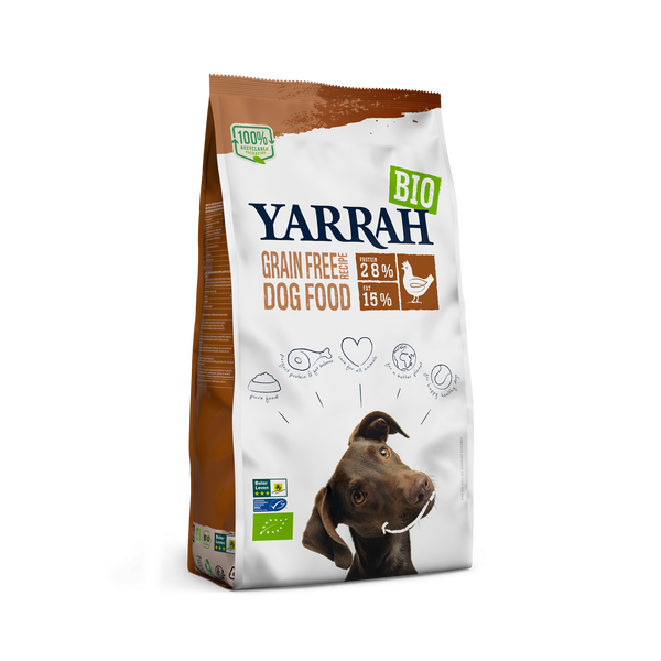 Yarrah organic cereal-free dog food for dogs